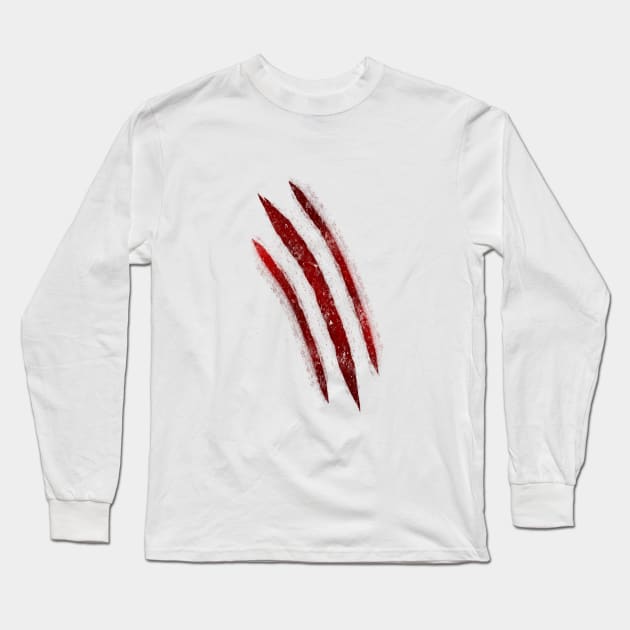 Cat scratch Long Sleeve T-Shirt by cariespositodesign